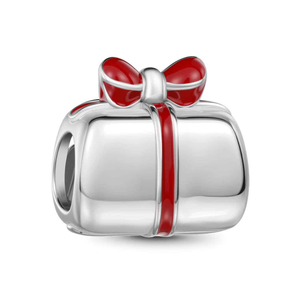 Gnoce Cats Gift Box Charm Platinum-plated Silver Blend - Image 5
