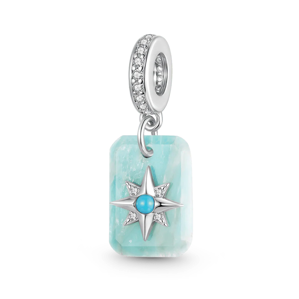 Gnoce Celestial Amazonite Healing Pendant Dangle Charm