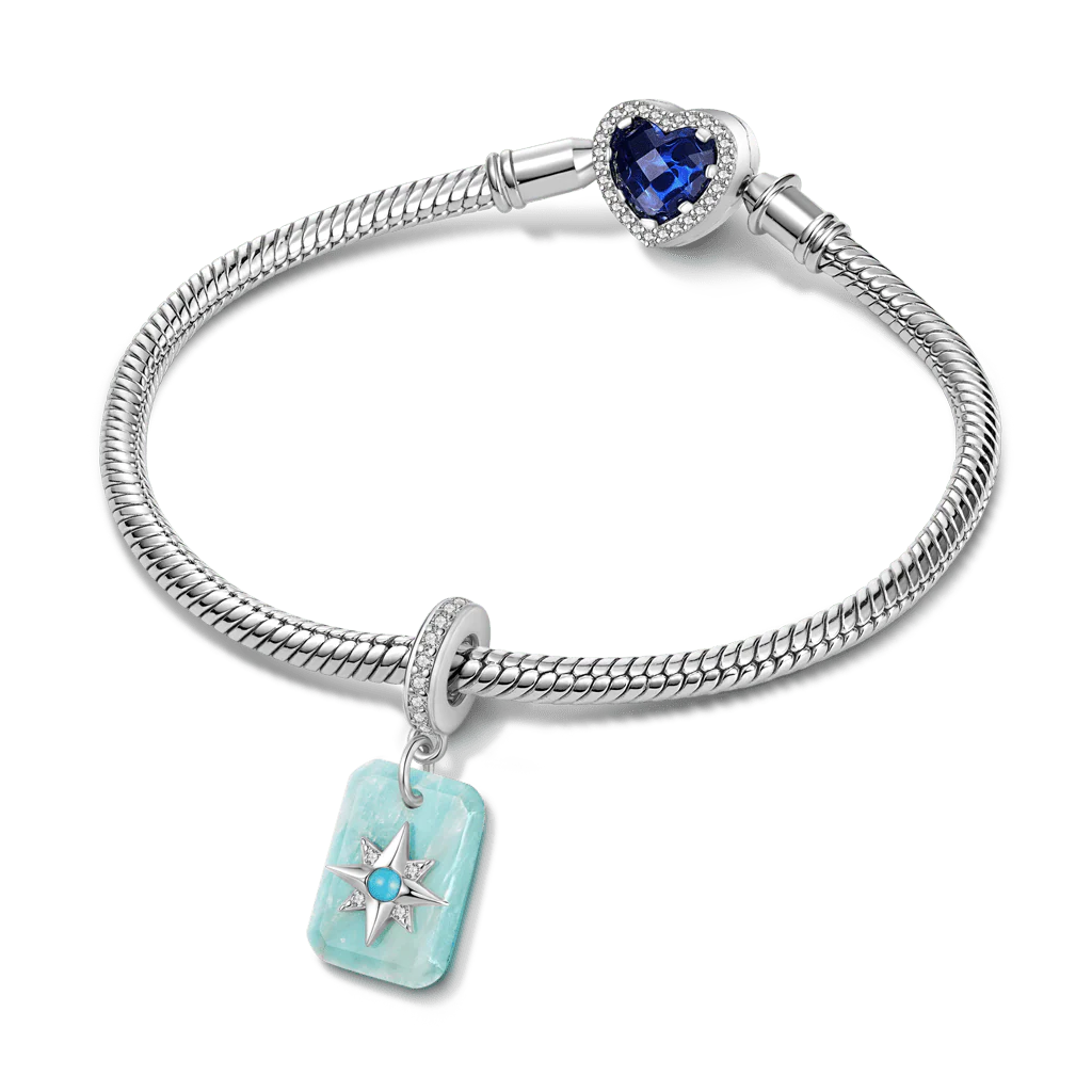 Gnoce Celestial Amazonite Healing Pendant Dangle Charm - Image 3