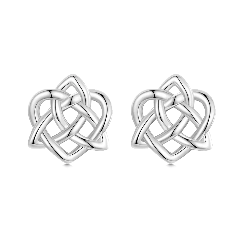 Gnoce Celtic Knot Geometric Stud Earrings