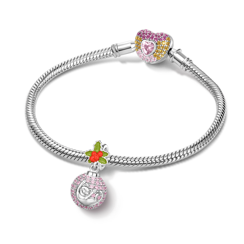 Gnoce Christmas Bauble Charm Platinum-plated Silver Blend - Image 3