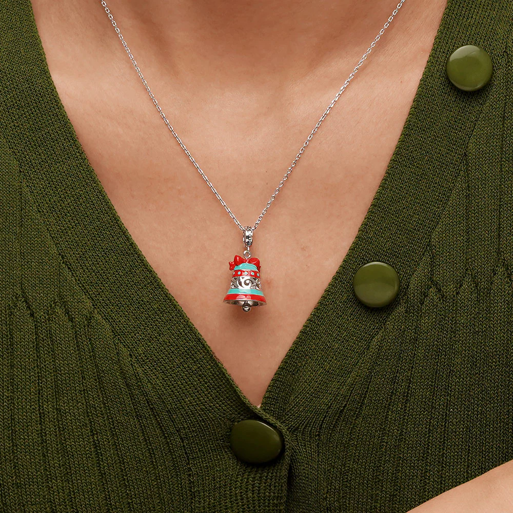 Gnoce Christmas Bell Pendant Dangle Charm - Image 3