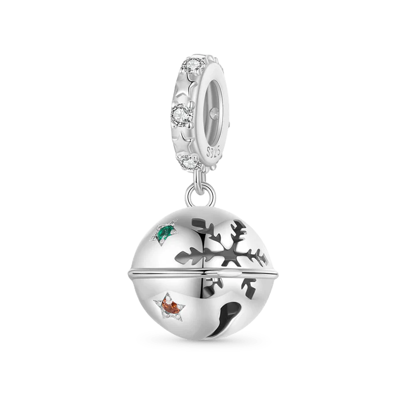 Gnoce Christmas Round Bell Pendant Dangle Charm