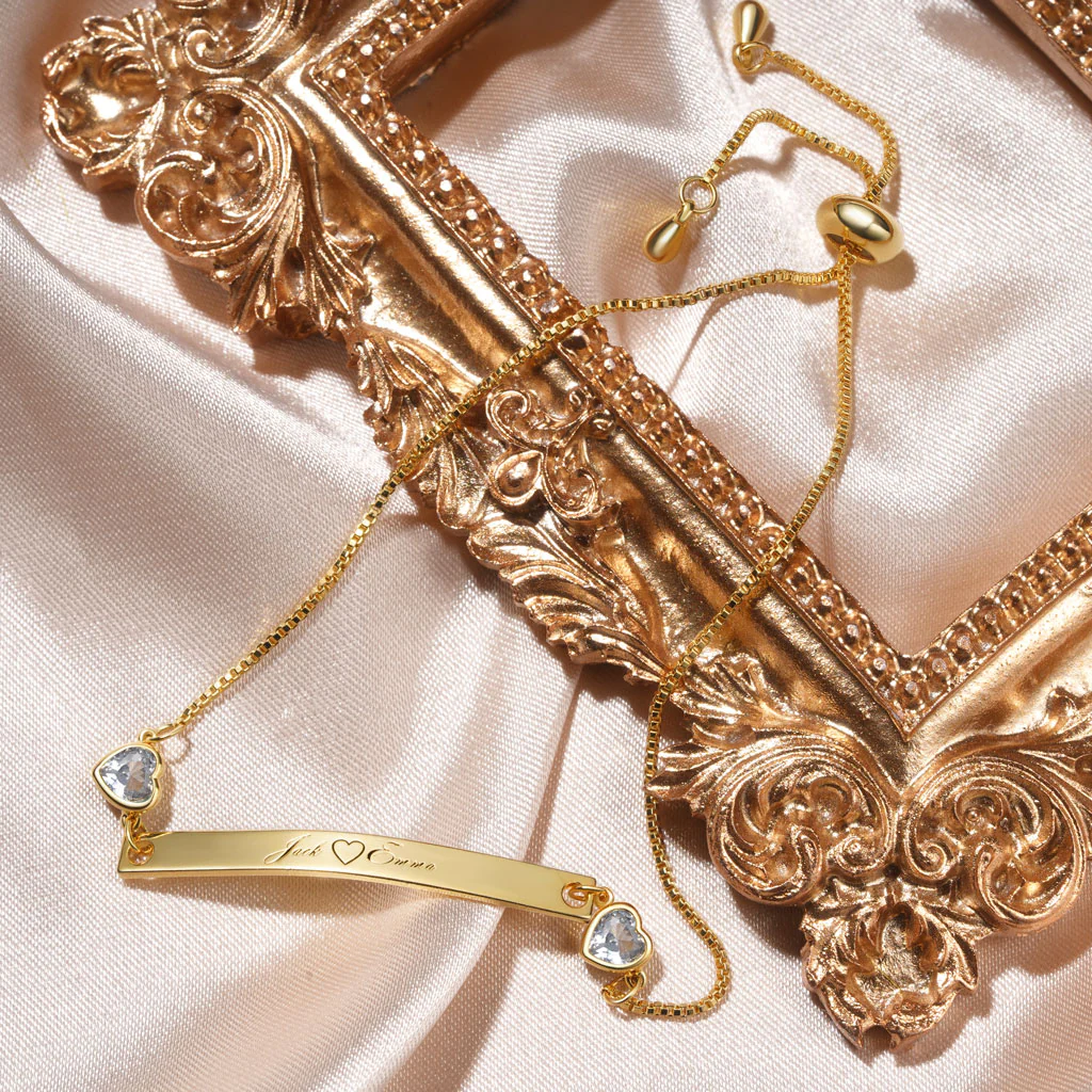 Gnoce Christmas Gift Engravable Bar Bracelet - Image 3