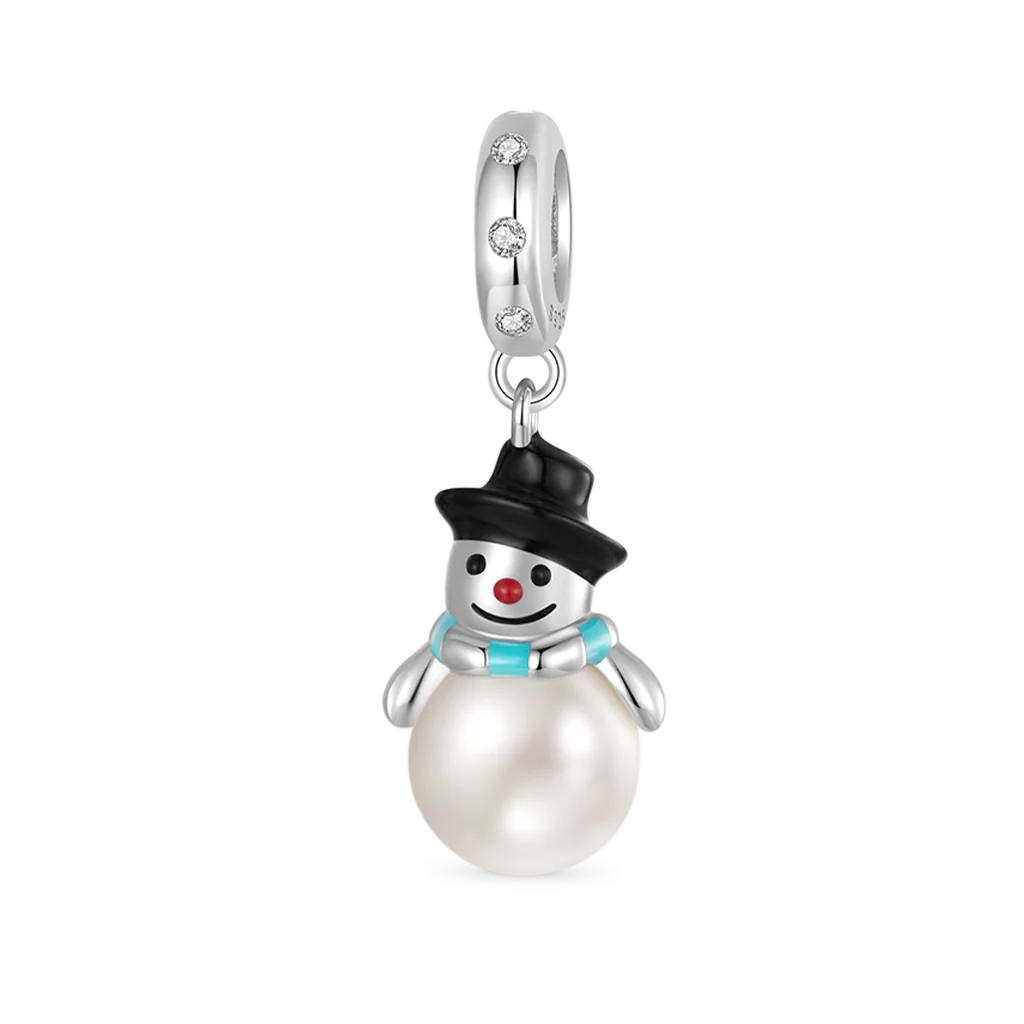 Gnoce Christmas Mr.Snowman Pendant Dangle Charm