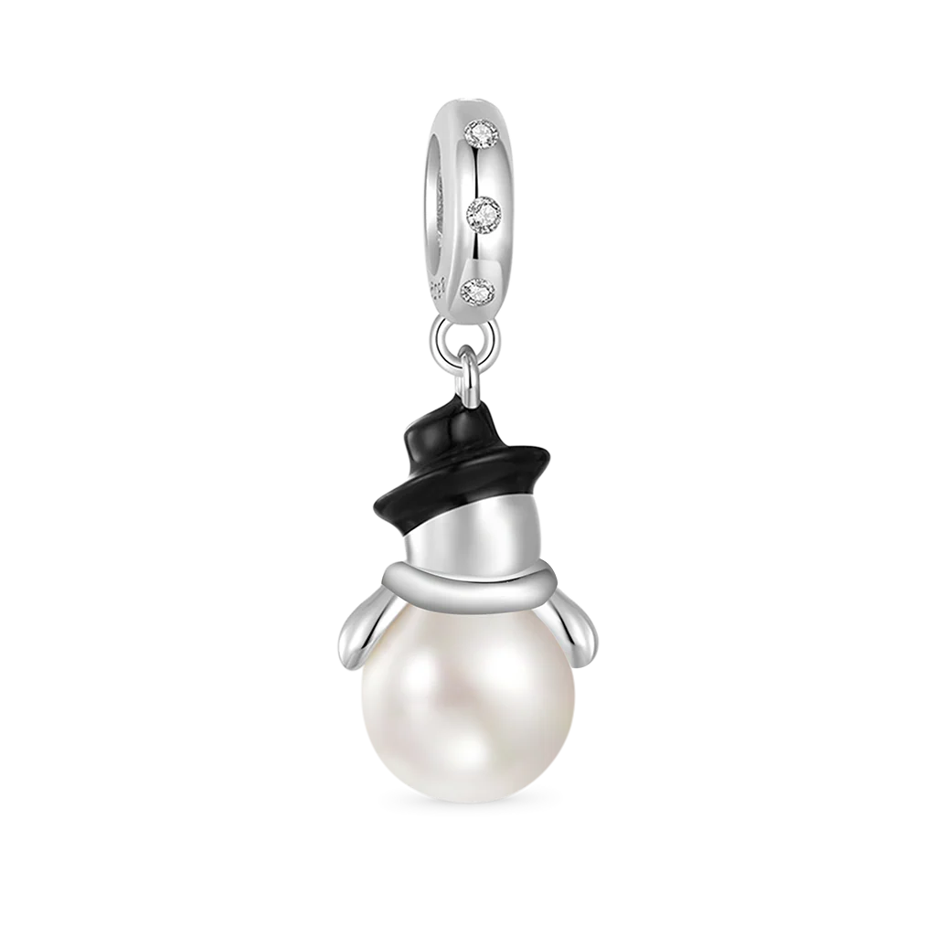 Gnoce Christmas Mr.Snowman Pendant Dangle Charm - Image 2