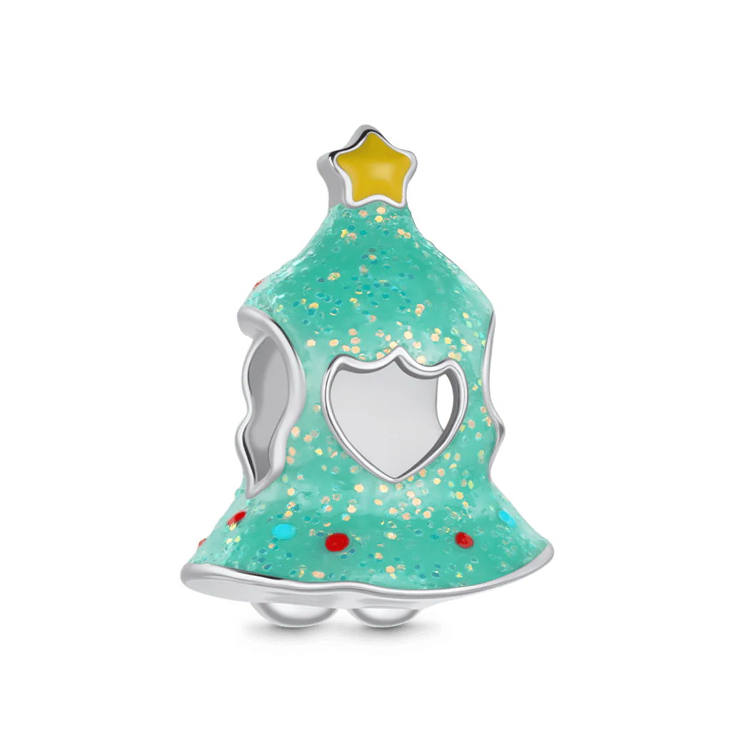Gnoce Christmas Tree Corgi Glow-in-the-Dark Charm Platinum-plated Silver Blend - Image 5
