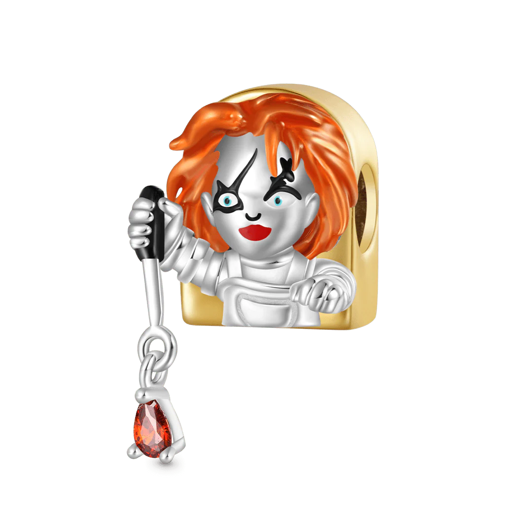 Gnoce Chucky with Bloody Knife Charm
