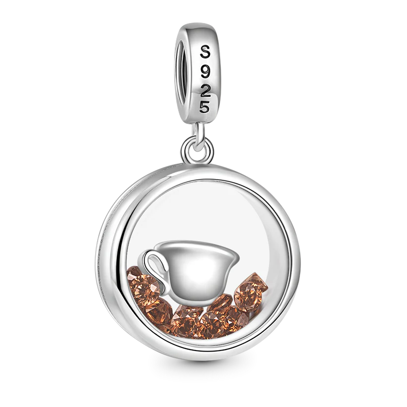 Gnoce Coffee Lover Pendant Dangle Charm - Image 2