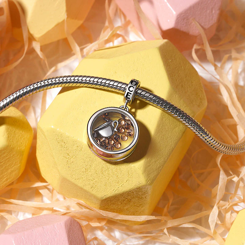 Gnoce Coffee Lover Pendant Dangle Charm - Image 3