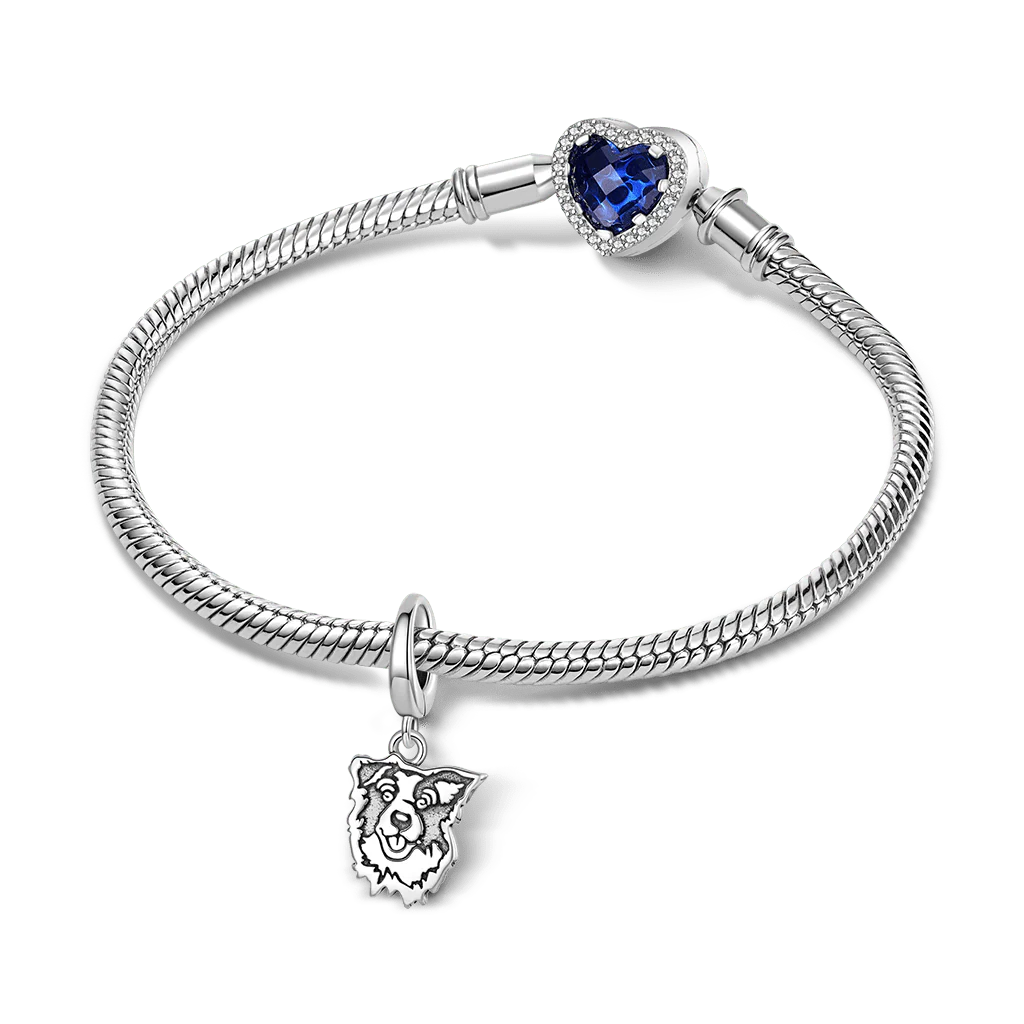 Gnoce Border Collie Dog Clasp Clusters Charm - Image 3