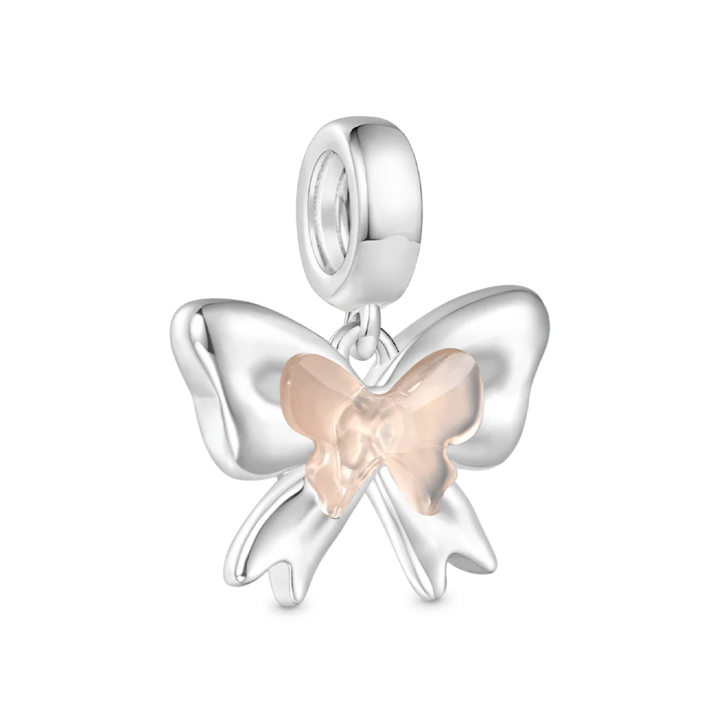 Gnoce Color-changing Bow-knot Charm Platinum-plated Silver Blend - Image 3