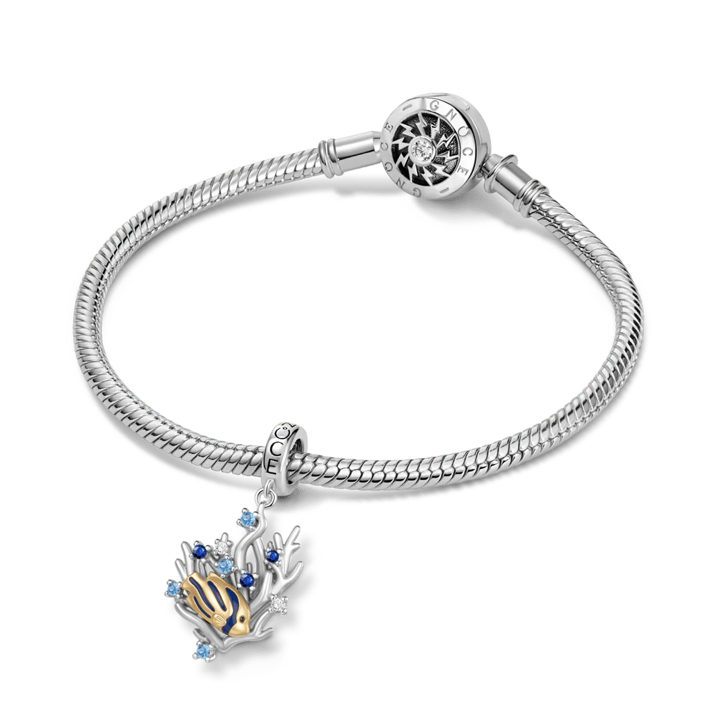 Gnoce  Coral Reef Fish Charm Platinum-plated Silver Blend - Image 3