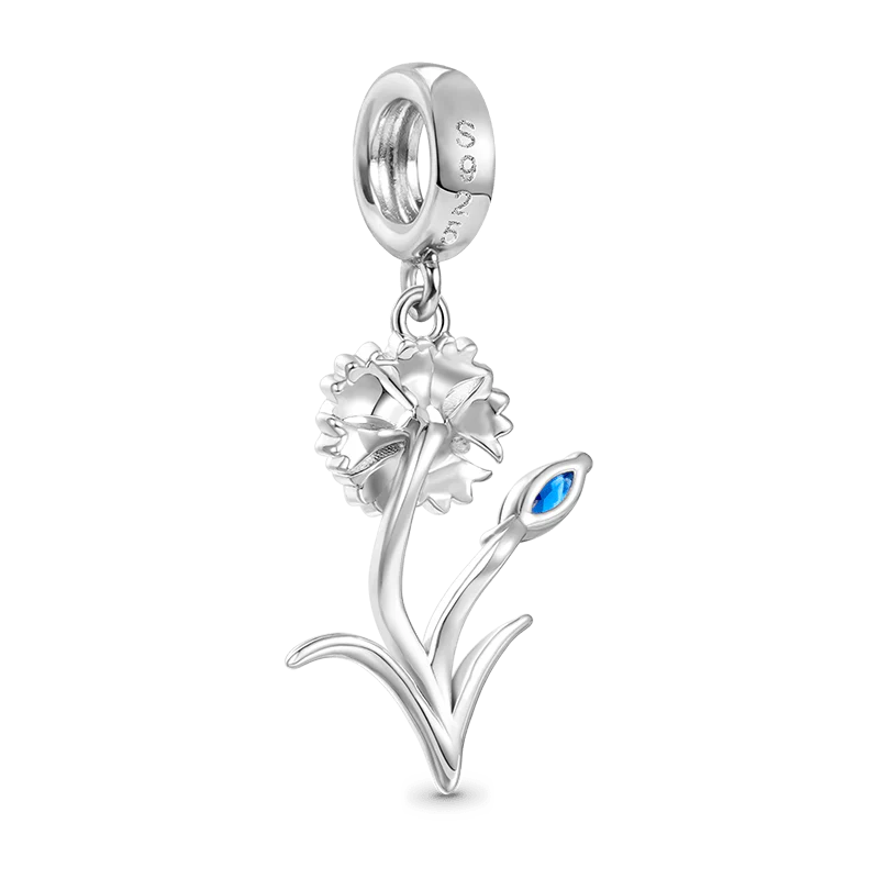 Gnoce Cornflower Charm Platinum-plated Silver Blend - Image 2