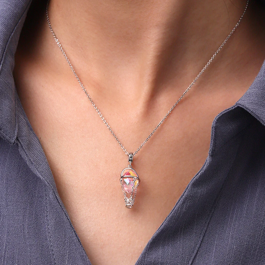 Gnoce Crystal Hot Air Balloon Charm Platinum-plated Silver Blend - Image 5