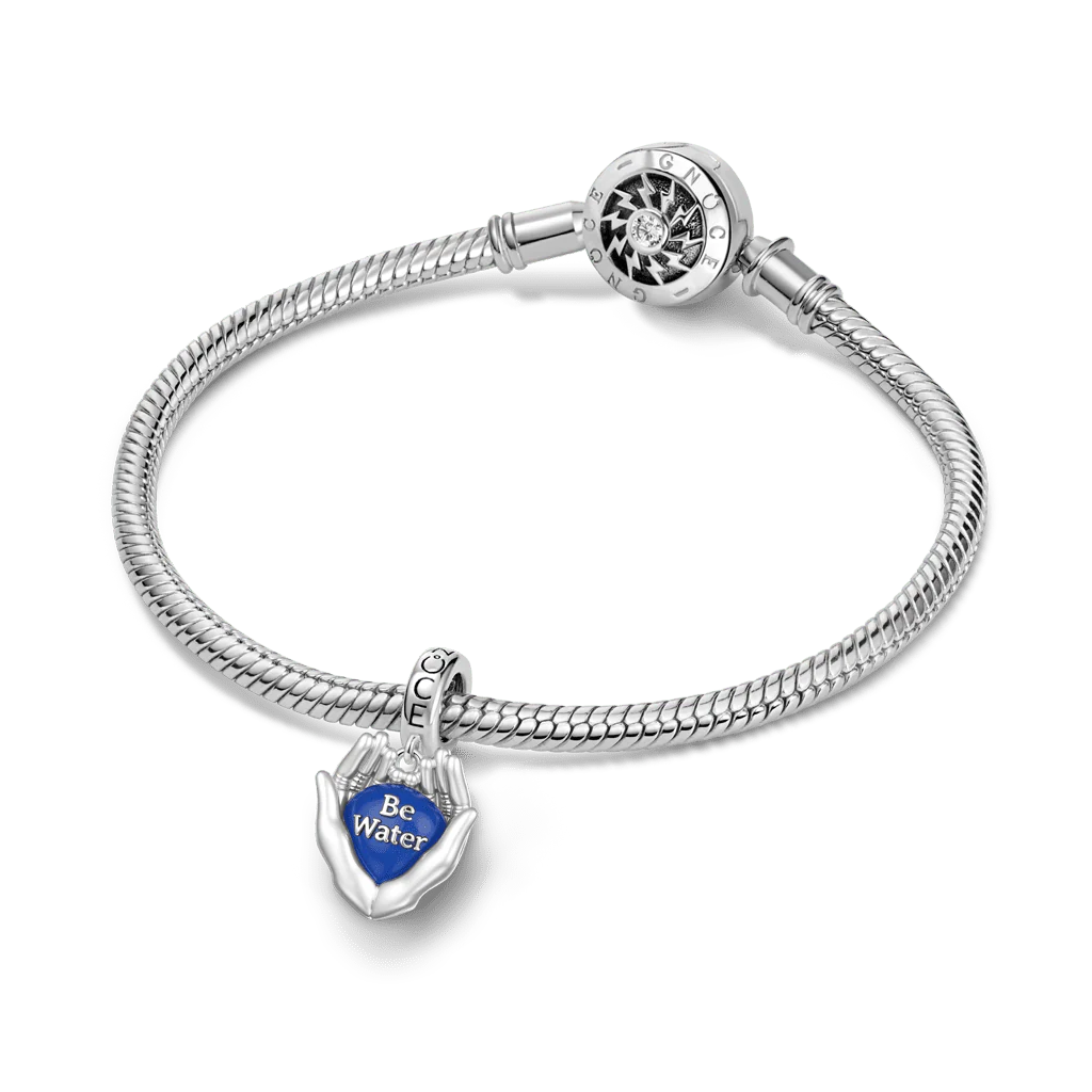 Gnoce Cupping Water Charm Platinum-plated Silver Blend - Image 4