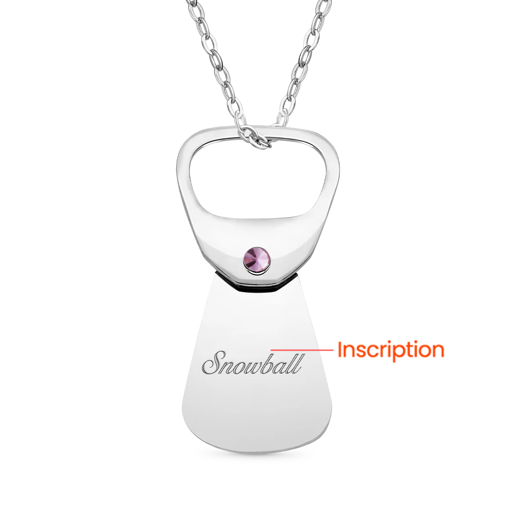 Gnoce Custom Pet Photo Necklace Cans Pendant Gift for Pet Lover - Image 3