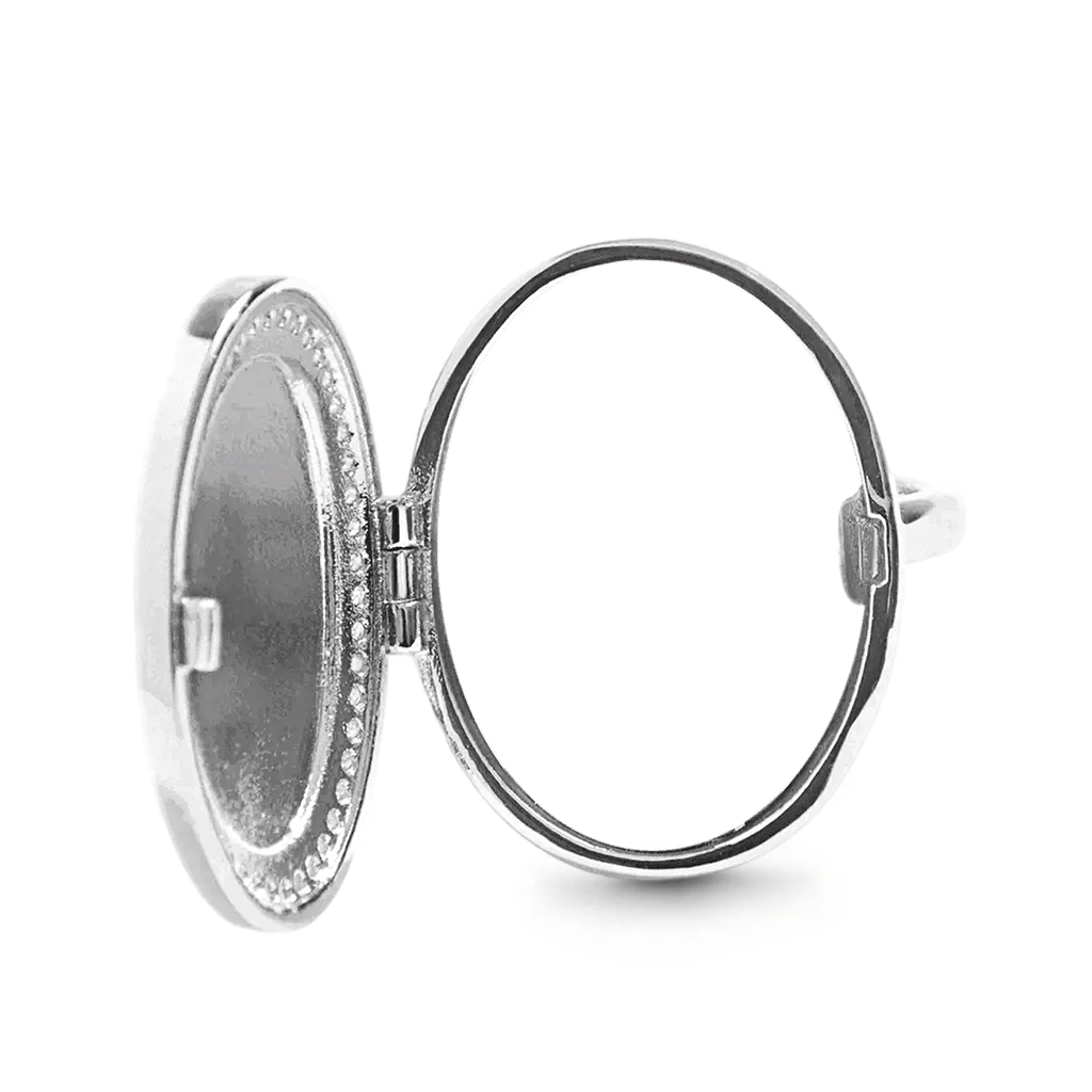 Gnoce Custom Photo Birthstone Ring with Personalized Engraving - Image 3