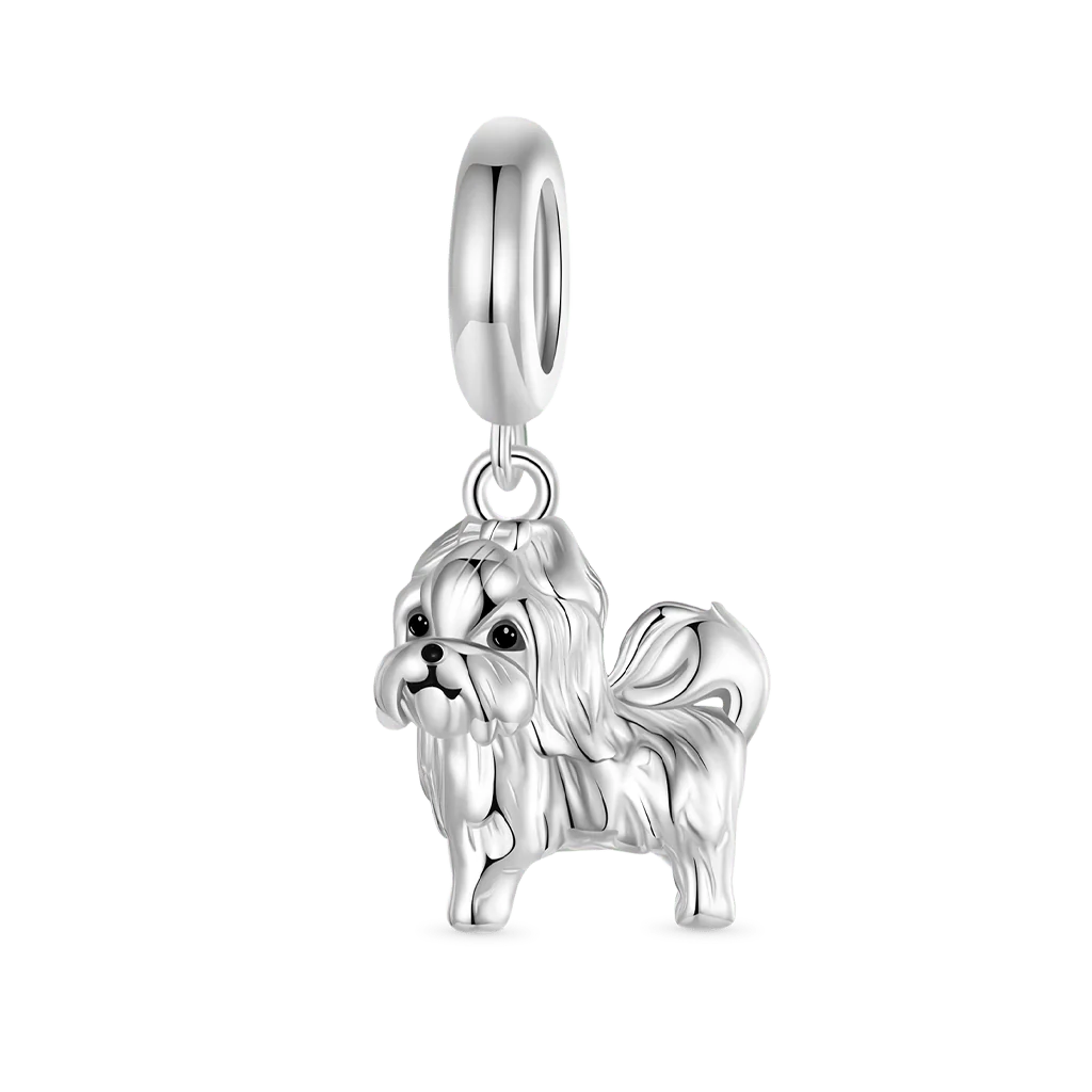 Gnoce Cute Animal Shih Tzu Pendant Dangle Charm