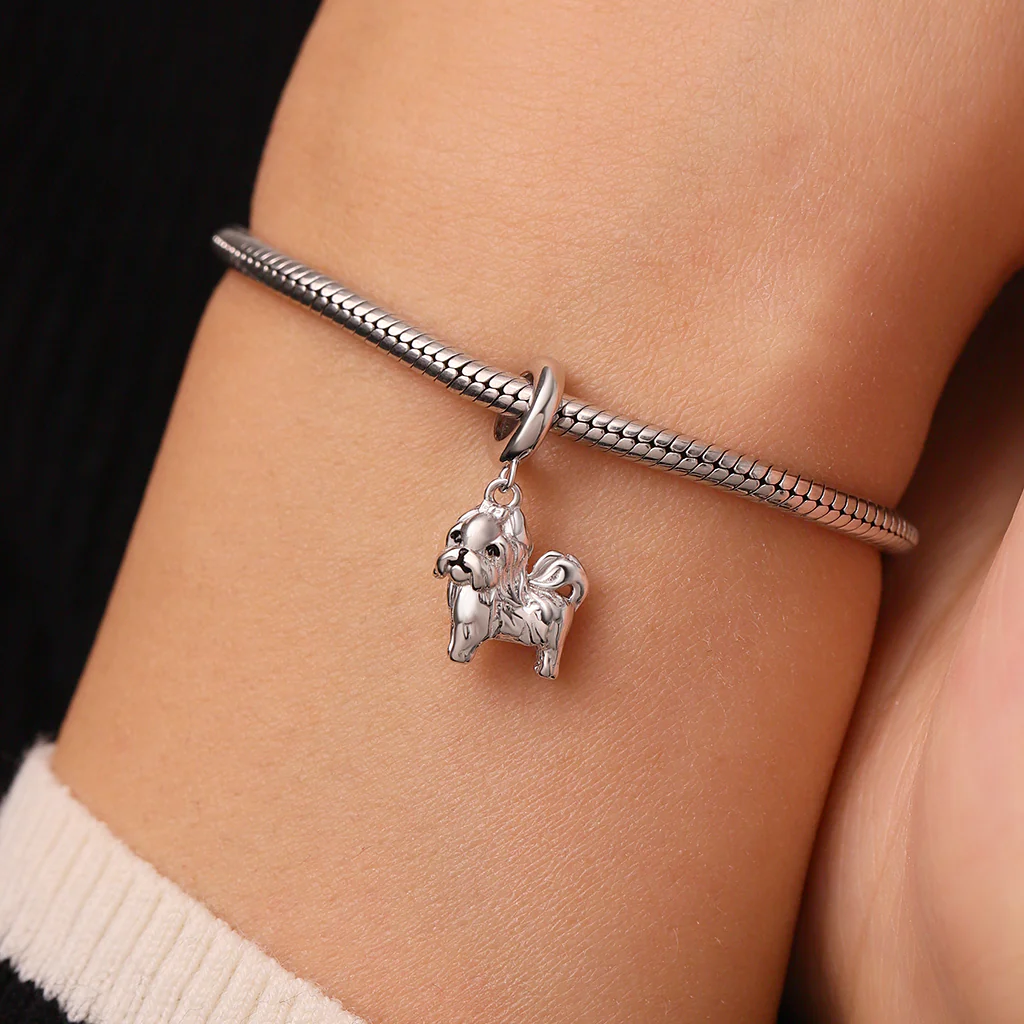 Gnoce Cute Animal Shih Tzu Pendant Dangle Charm - Image 6