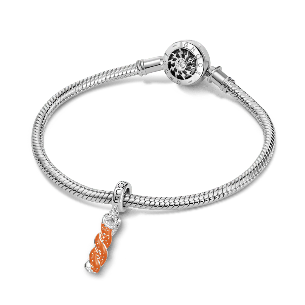 Gnoce Dachshund Lye Bread Charm Platinum-plated Silver Blend - Image 5