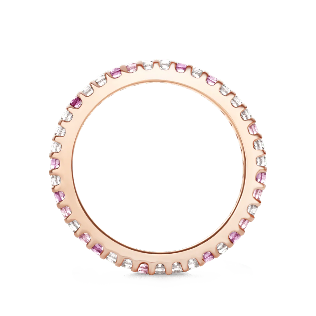 Gnoce Morganite Topaz Ring Platinum-plated Silver Blend - Image 4