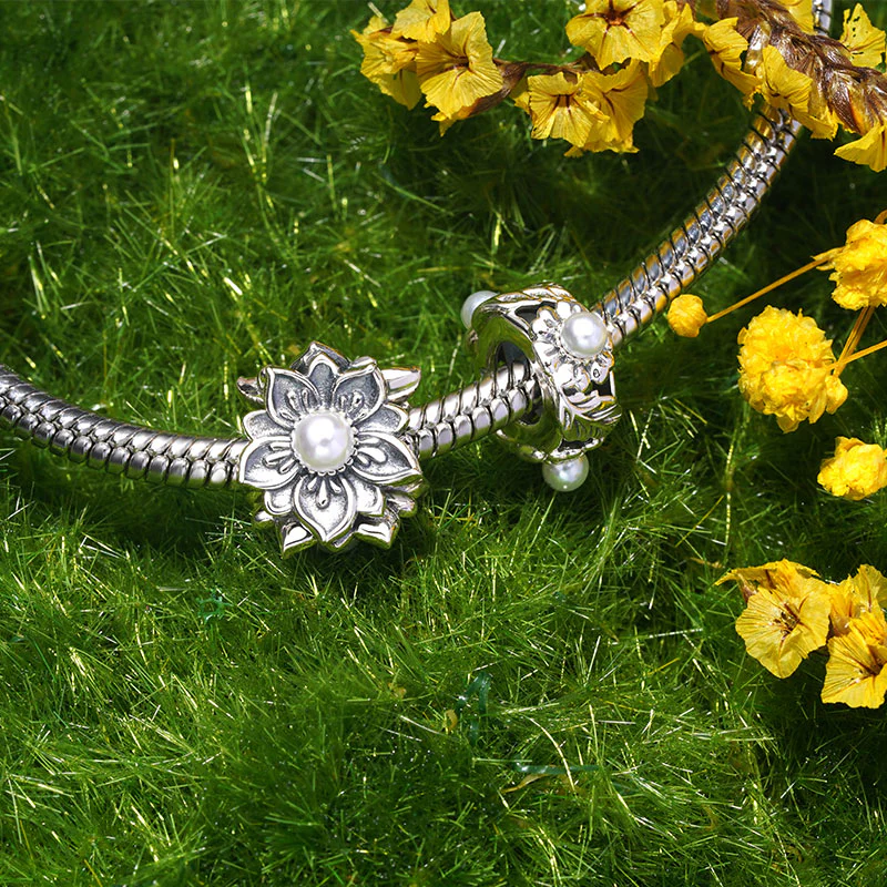 Gnoce Vintage Elegant Daisy Stopper Charm - Image 5