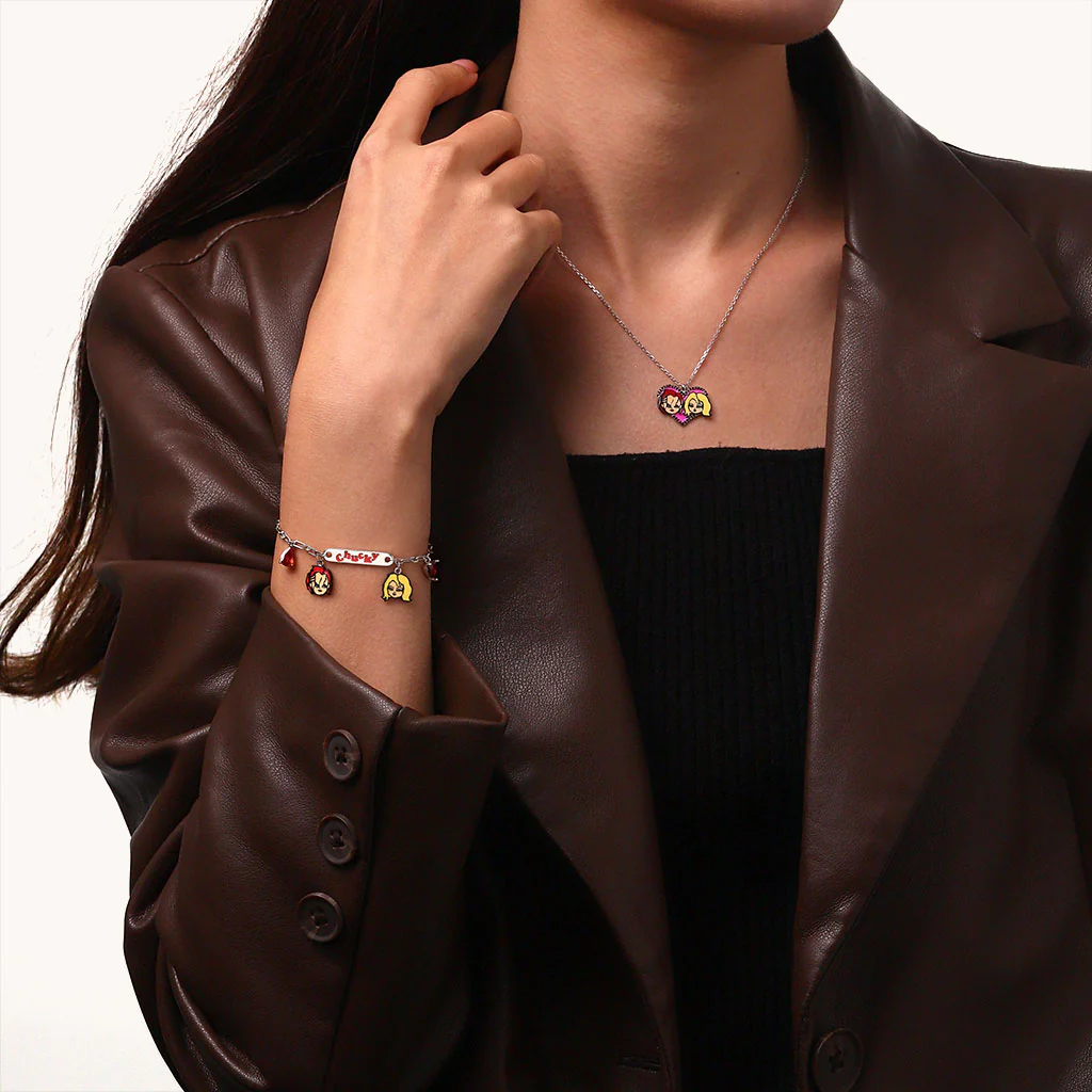 Gnoce Chucky and Tiff Dark Love Chain Bracelet - Image 4