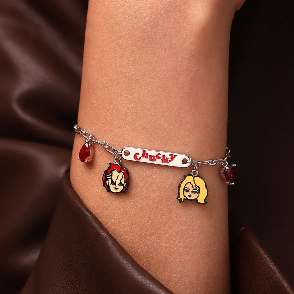 Gnoce Chucky and Tiff Dark Love Chain Bracelet - Image 5