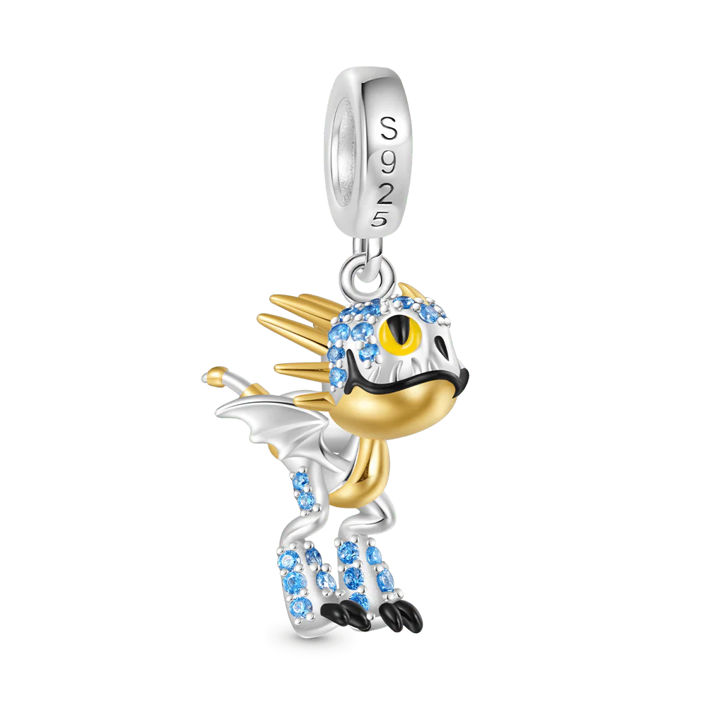 Gnoce Deadly Nadder Dragon Pendant Dangle Charm - Image 2