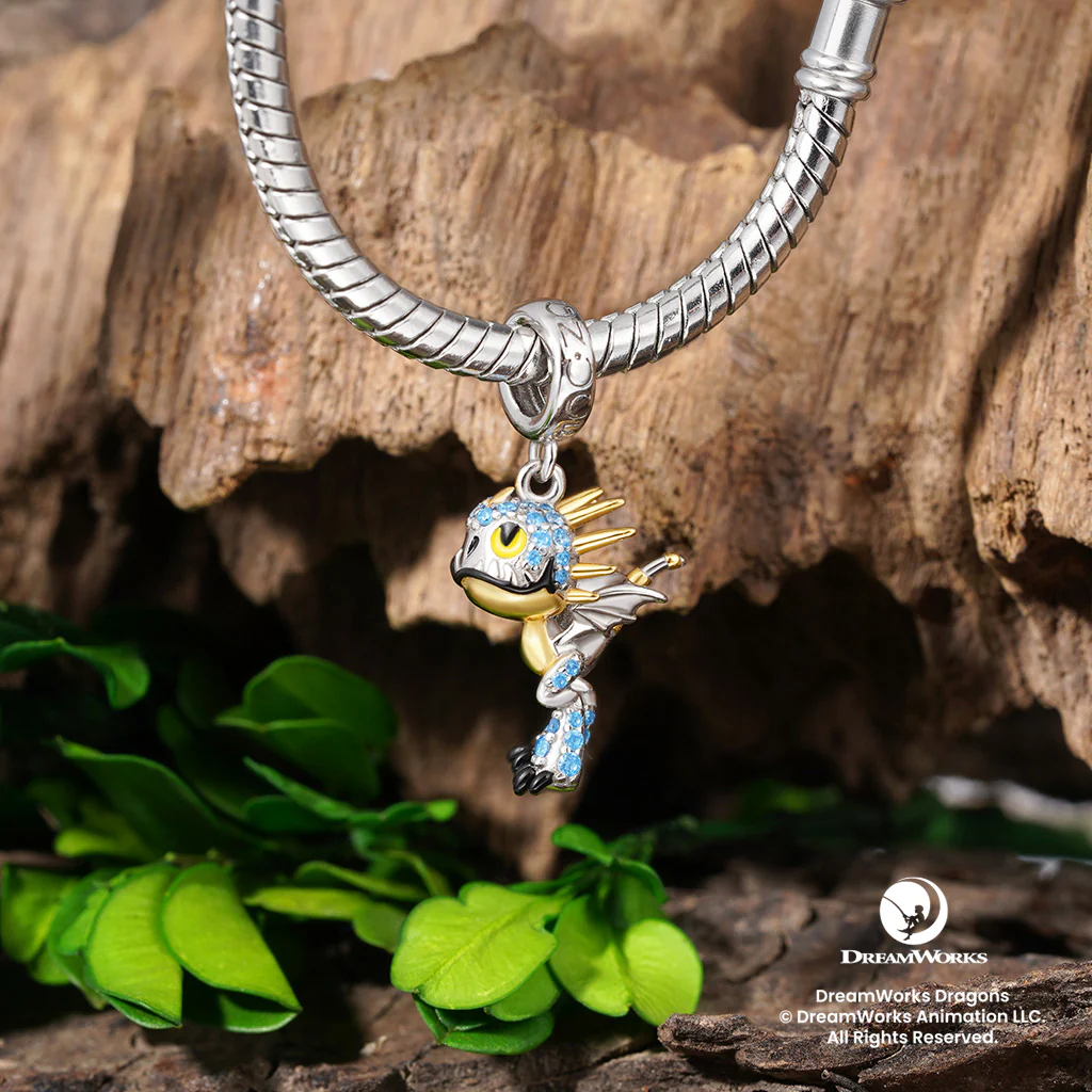 Gnoce Deadly Nadder Dragon Pendant Dangle Charm - Image 3