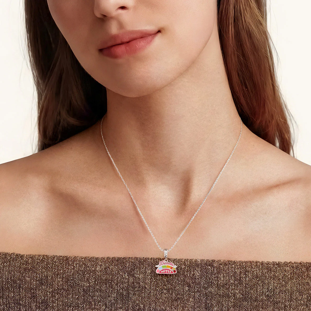 Gnoce Delulu Meter Charm Platinum-plated Silver Blend - Image 3