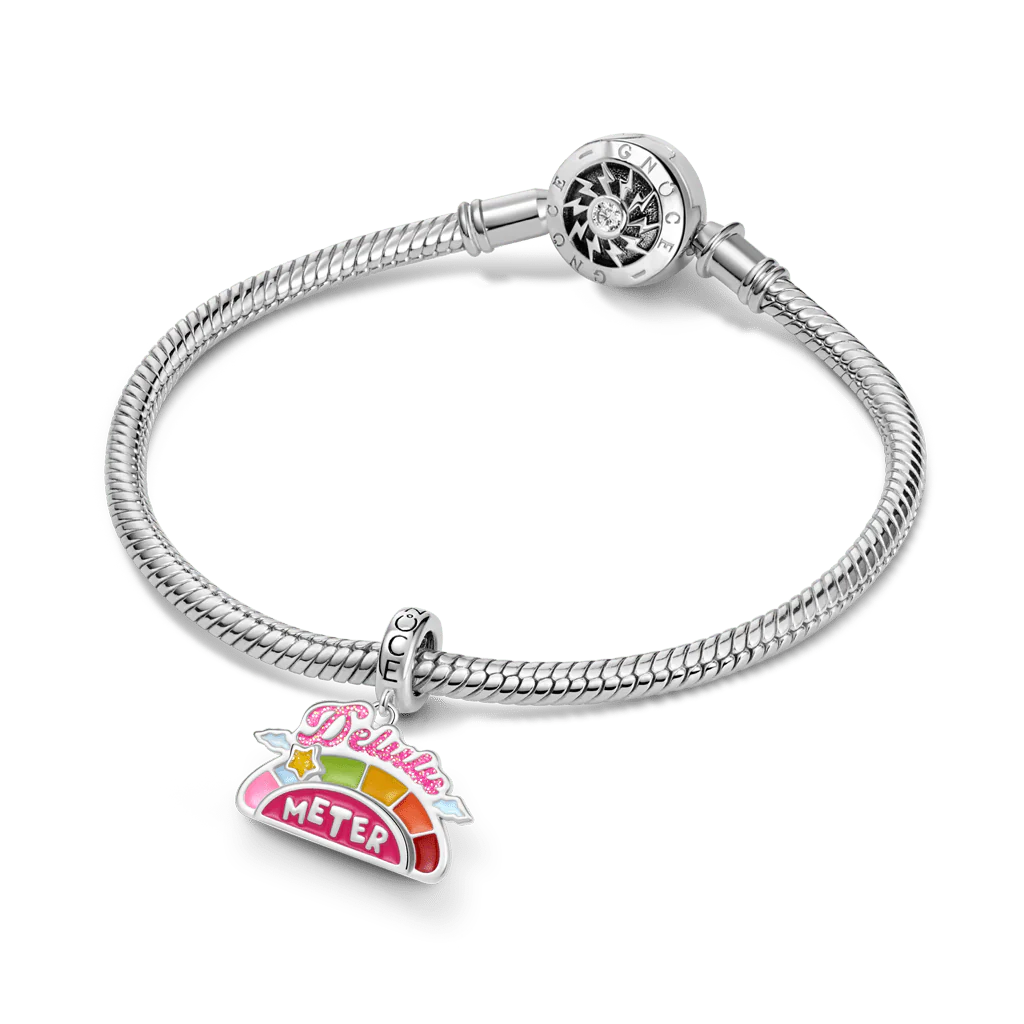 Gnoce Delulu Meter Charm Platinum-plated Silver Blend - Image 4