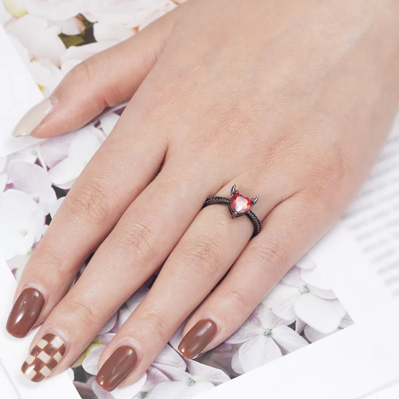 Gnoce Devil with a Kind Heart Ring Platinum-plated Silver Blend - Image 3