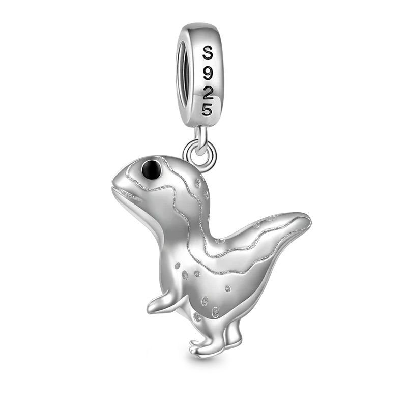 Gnoce Dinosaur Charm Platinum-plated Silver Blend - Image 2