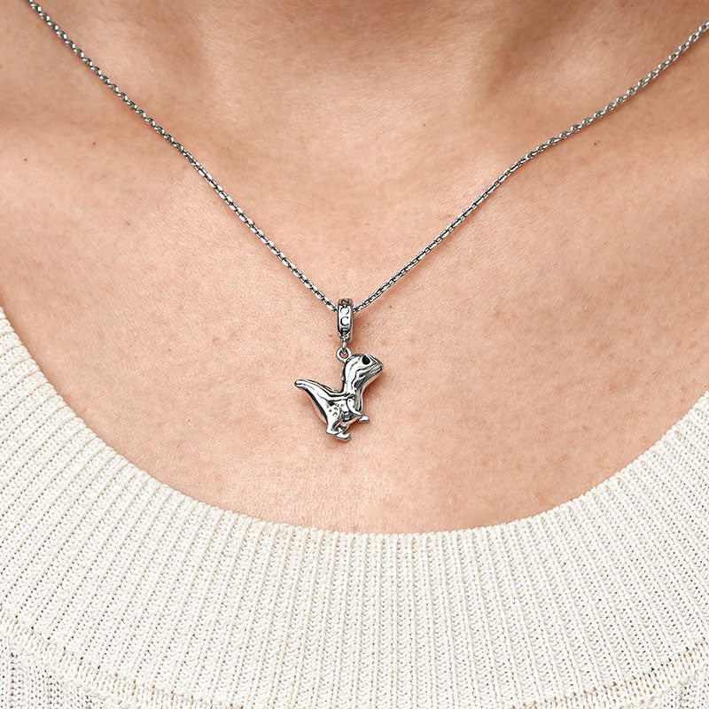 Gnoce Dinosaur Charm Platinum-plated Silver Blend - Image 7