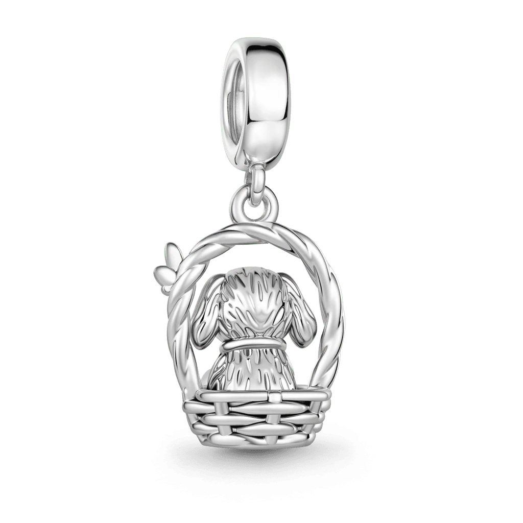 Gnoce  Dog Mother Charm Platinum-plated Silver Blend - Image 6