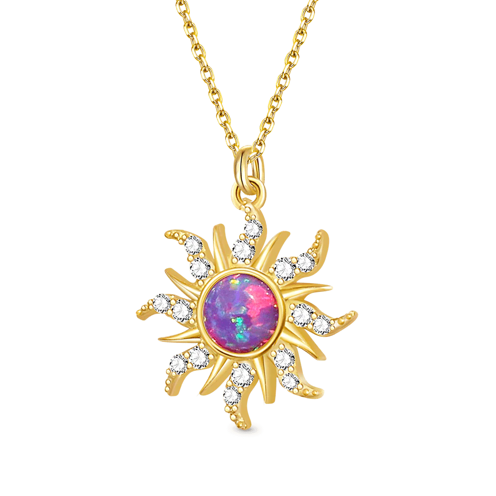 Gnoce Dopamine Golden Sun Opal Necklace