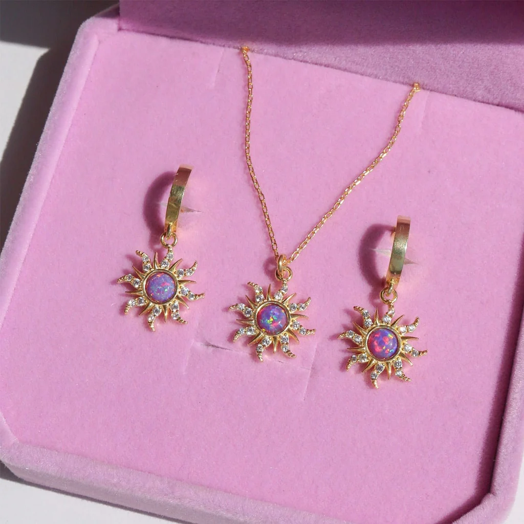 Gnoce Dopamine Golden Sun Opal Necklace - Image 3