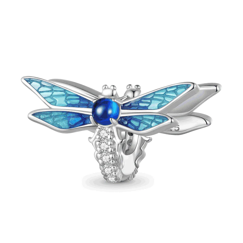 Gnoce Sparkling Dragonfly Charm