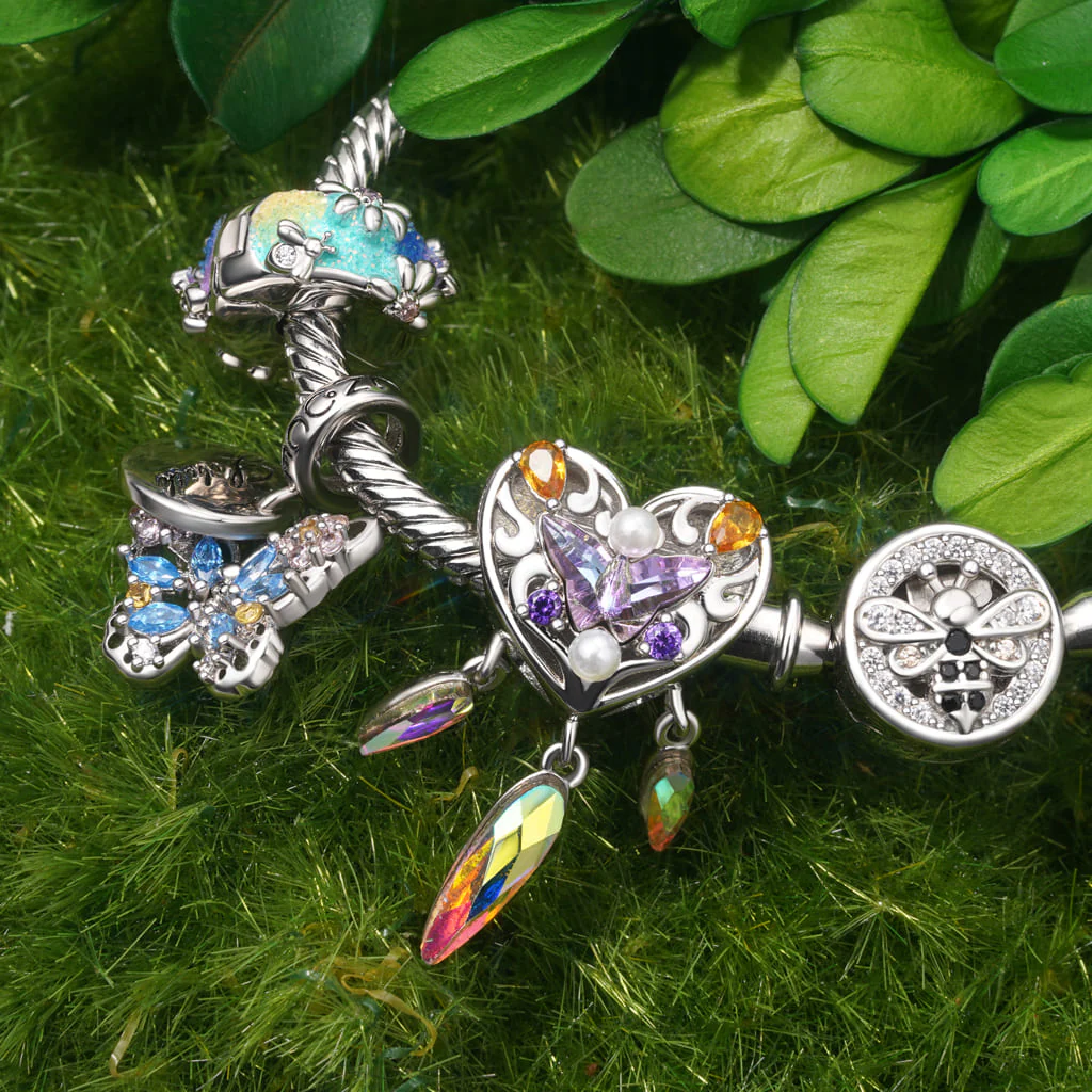 Gnoce Engravable Dream Catcher Charm Platinum-plated Silver Blend - Image 3
