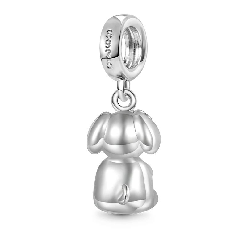Gnoce Embrace Love Elephant & Baby Charm Platinum-plated Silver Blend - Image 2