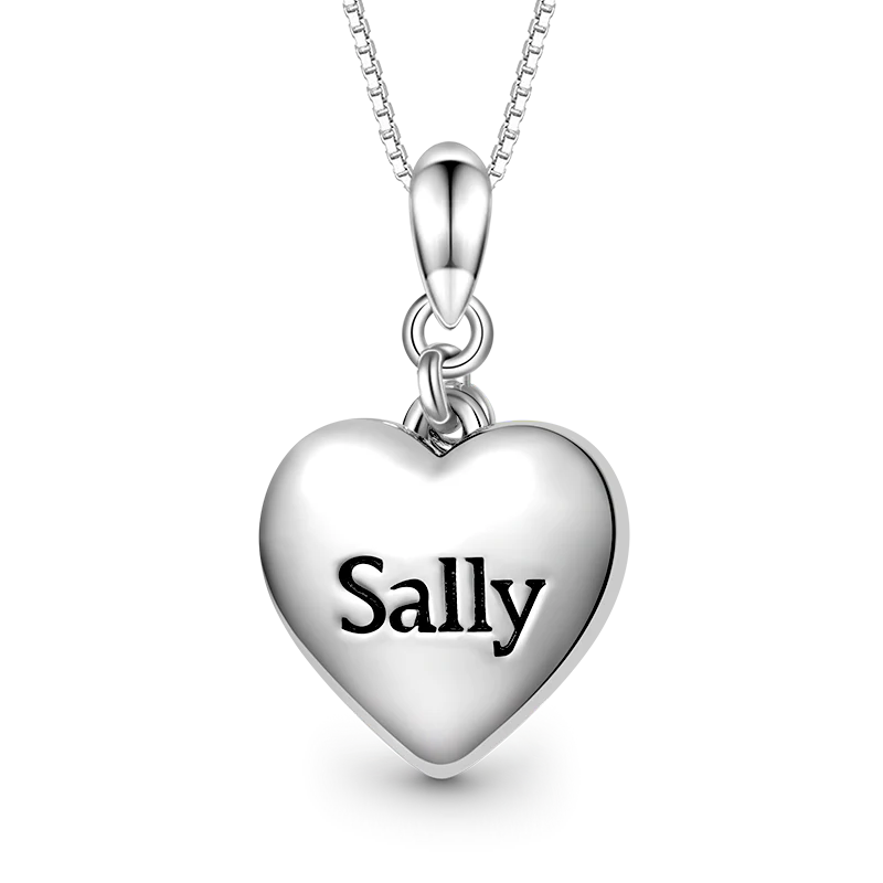 Gnoce Engravable Heart & Key Necklace - Image 2