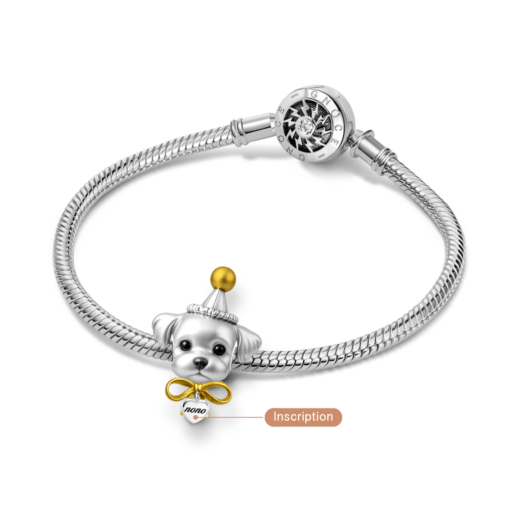 Gnoce Engravable Puppy Birthday Charm - Image 3