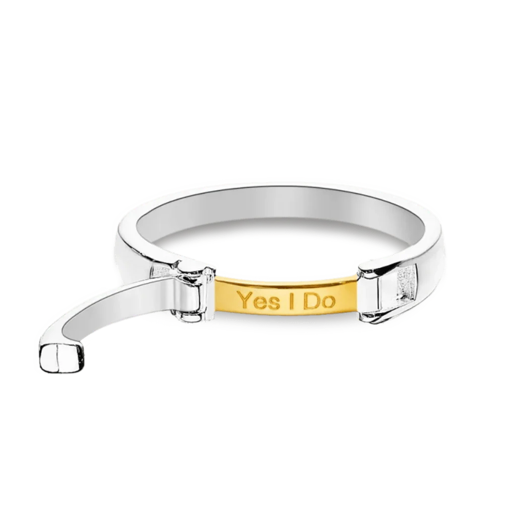 Gnoce Custom Engraved Buckle Women's Ring