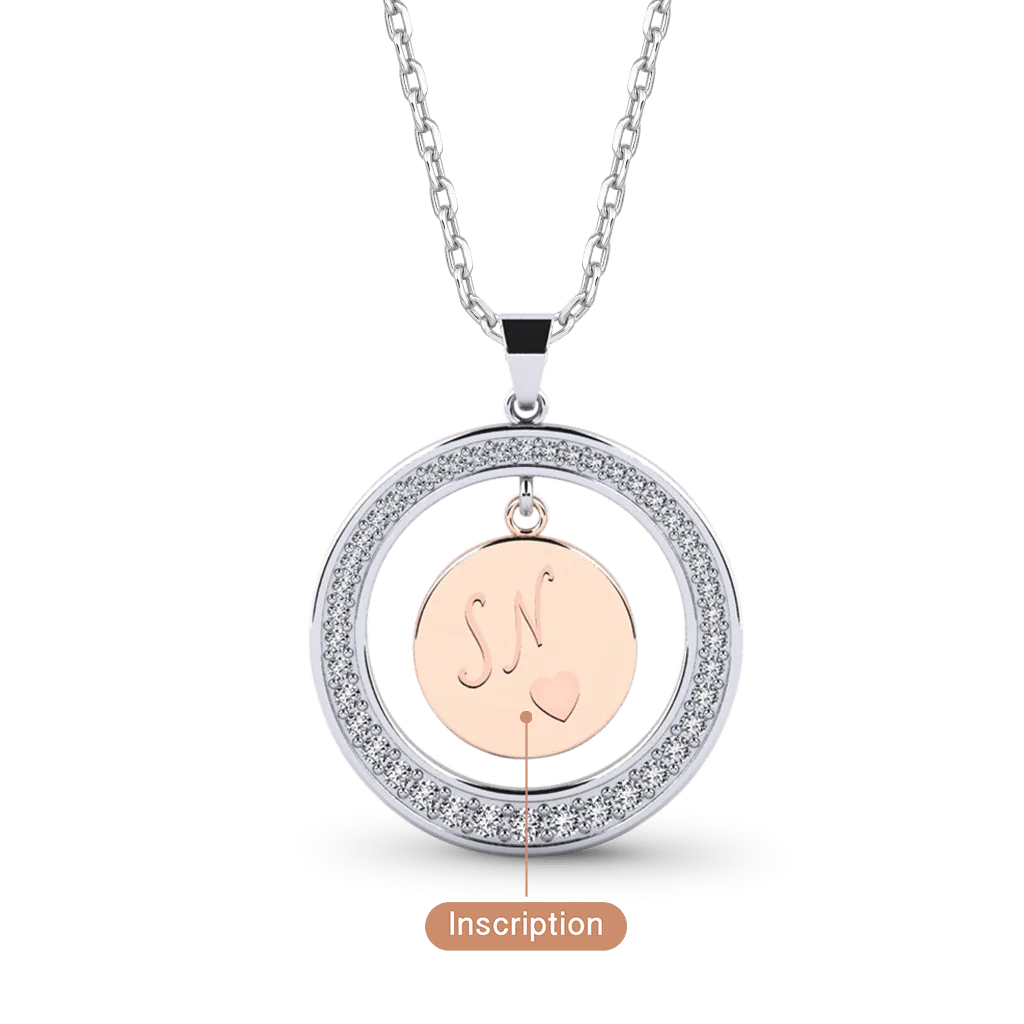 Gnoce Personalized Engraved Necklace for Women - Image 3