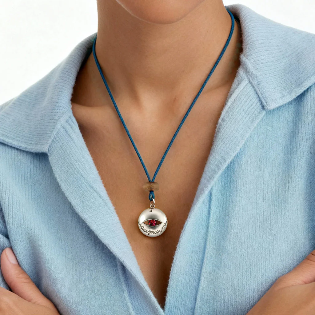 Gnoce "I See You In Me" Evil Eye Wishball Necklace - Image 3