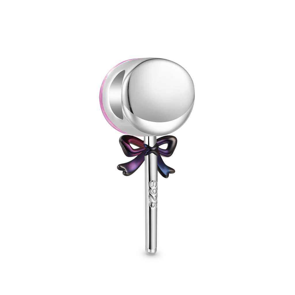 Gnoce Eyeball Lollipop Charm Platinum-plated Silver Blend - Image 2