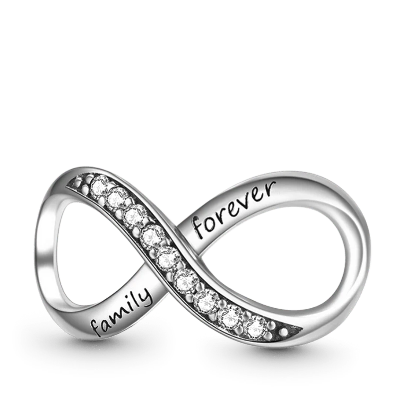 Family Forever Charm Sterling Silver