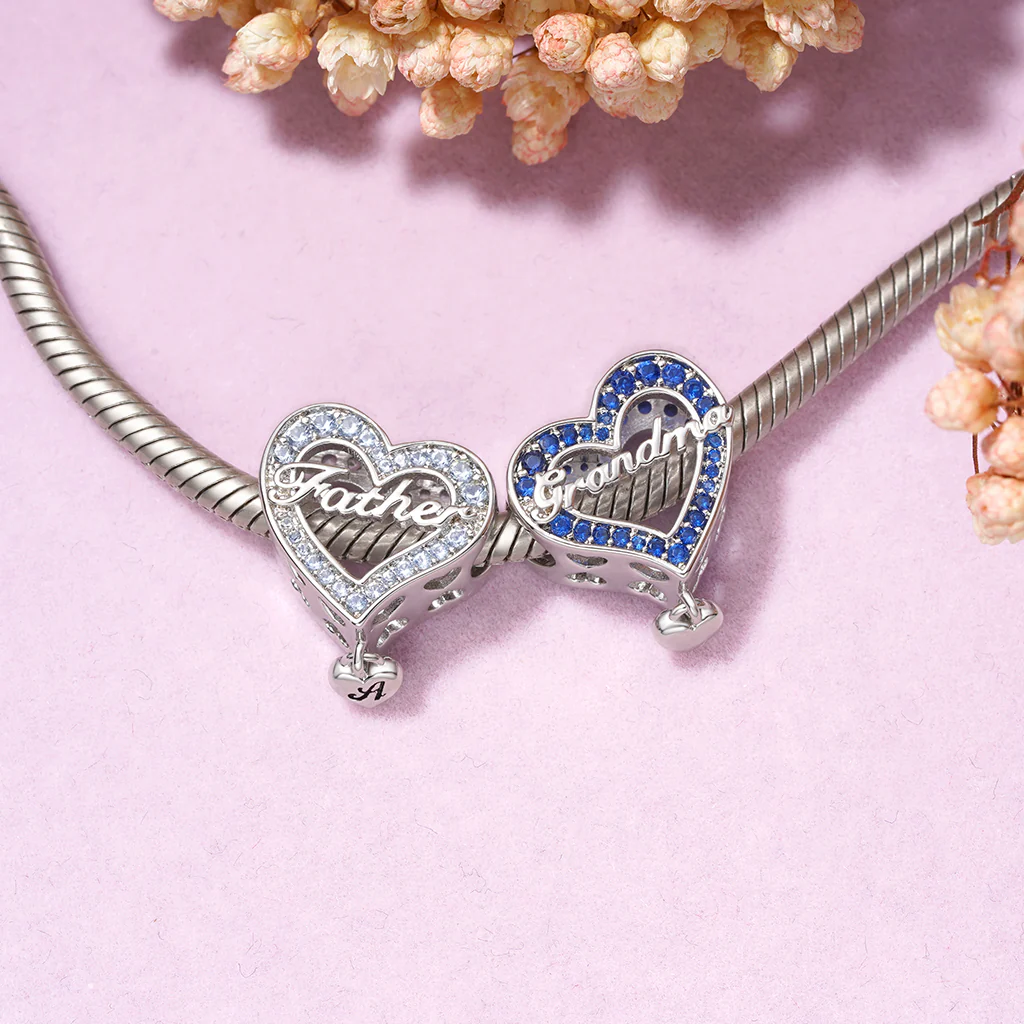 Gnoce Family Members Father Charm Platinum-plated Silver Blend - Image 5